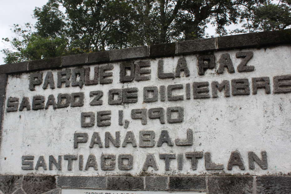 Parco della Pace a Santiago Atitlan